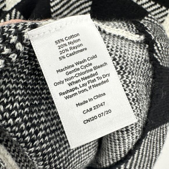 Talbots Sweater Dress Womens Petite Large Lp Turtleneck Buffalo Plaid COMFY NEW - Picture 6 of 6